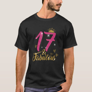 Camiseta 17 e Fabuloso 17 anos, 17 anos, 17 anos, coroa ros