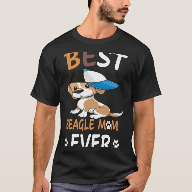 Camiseta 17 Melhor Beagle Mãe De Sempre (Frente)