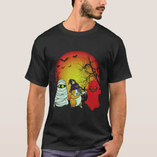 Camiseta 17 Porquinho-da-índia no Halloween com Abóbora