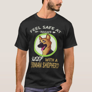Camiseta 17 Sinta-se Seguro à Noite Dormindo Com Um Pastor