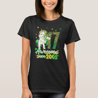 Camiseta 17 Years Old Unicorn Flossing 17th Birthday Unico