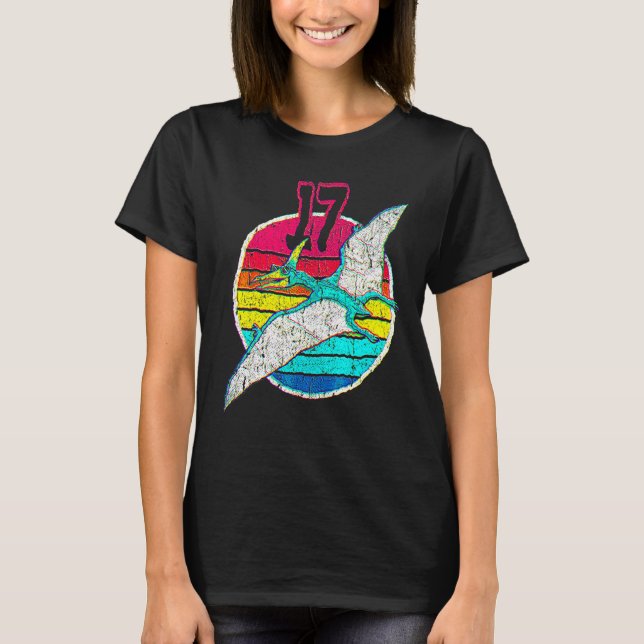 Camiseta 17th Birthday I Pterodactylus I Family Matching (Frente)