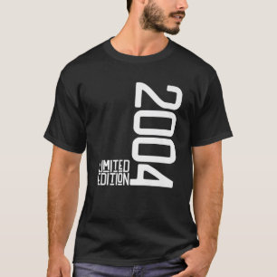 Camiseta 18ª Menina De Aniversário 18 Anos 2004 Presente
