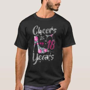 Camiseta 18º Aniversário aplaude Vinho de 18 Anos de Idade