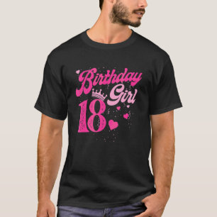 Camiseta 18º aniversário Coroa de 18 anos