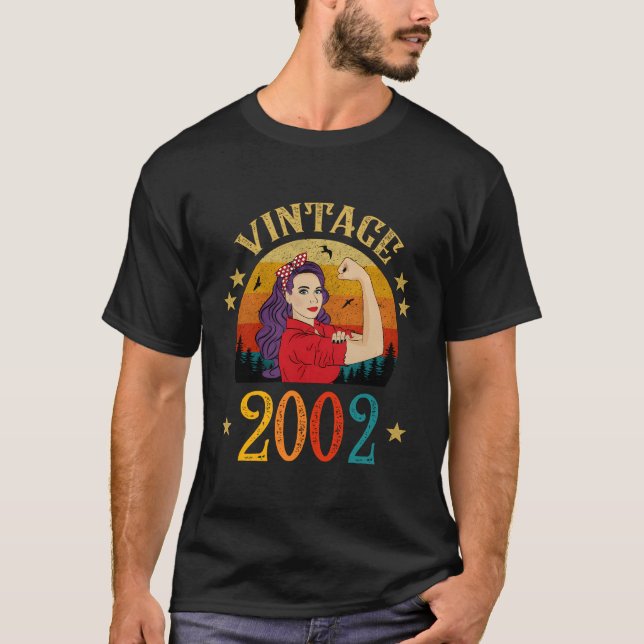 Camiseta 18º Aniversário De 18 Anos De Idade Para As Mulher (Frente)
