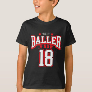 Camiseta 18º Aniversário De Basquete Com Mais De 18 Anos