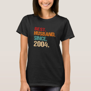 Camiseta 18º Aniversário de Casamento Melhor Marido Desde 2
