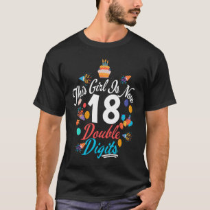 Camiseta 18º aniversário é agora 18 dígitos duplos