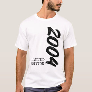 Camiseta 18º Aniversário Garota 2004 Edição Limitada Presen