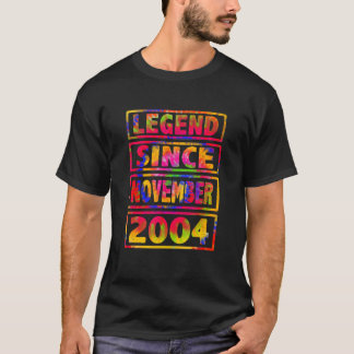 Camiseta 18º Aniversário Legenda de decoração de colos desd