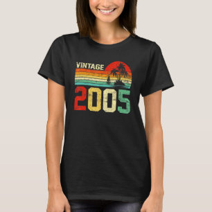 Camiseta 18º aniversário Vintage 2005 Retro Boy 18 anos