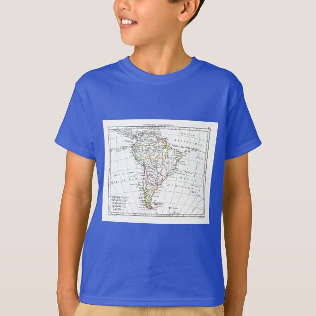 Camiseta 1806 mapa - L'Amérique Méridionale (Frente)
