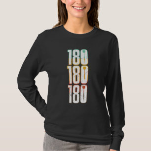 Camiseta 180 Dardos Arte Retro Vintage Danificada Ventoinha