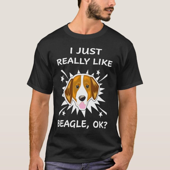 Camiseta 182 Eu Gosto Muito De Beagle (Frente)
