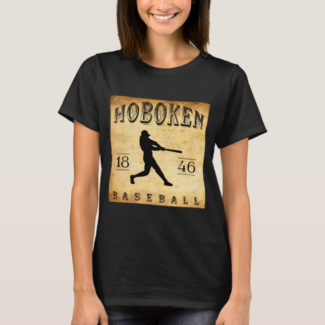 Camiseta 1846 Hoboken New Jersey Baseball  (Frente)