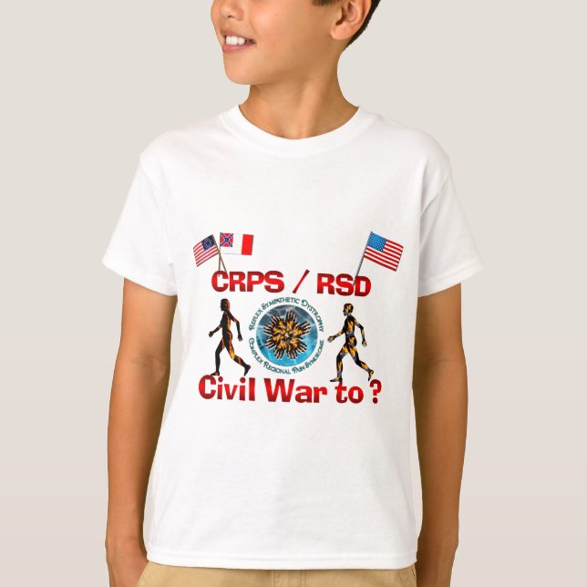 Camiseta 1861 a? Bandeiras da guerra de CRPS RSDCivil (Frente)