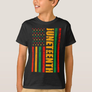 Camiseta 1865 História Negra Africana, Bandeira Americana