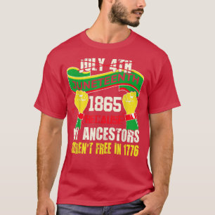 Camiseta 1865 - Orgulho Africano da História Negra