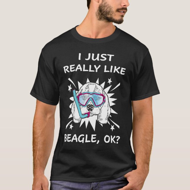 Camiseta 186 Eu Só Gosto Muito de Beagle (Frente)
