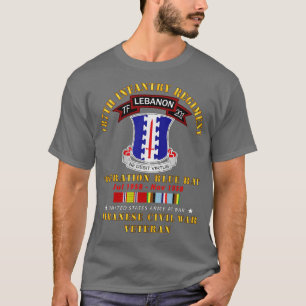 Camiseta 187.º Regimento de Infantaria TF 201 Líbano w AFEM