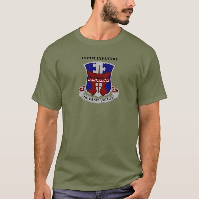 Camiseta 187TH T-SHIRT da INFANTARIA RAKKASANS (Frente)