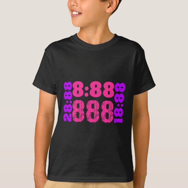 Camiseta 1888.888 Números de anjo 888 (Frente)