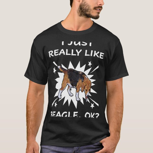 Camiseta 189 Eu Só Gosto Muito de Beagle (Frente)