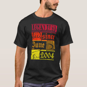 Camiseta 18.ª Lendária De Aniversário Desde Junho De 2004