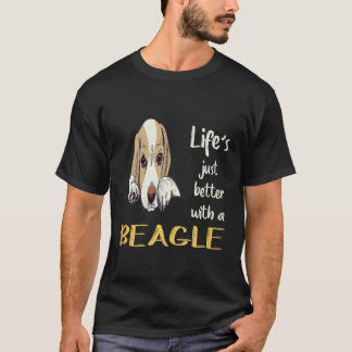 Camiseta 18 A Vida é Melhor Com Um Beagle