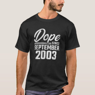 Camiseta 18 Aniversário De Setembro De 2003 Vintage 18 Ano