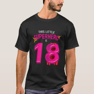 Camiseta 18 anos 18.o aniversário