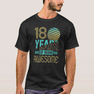 Camiseta 18 anos 18.o aniversário 16