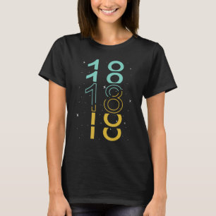 Camiseta 18 anos 18.o aniversário 28