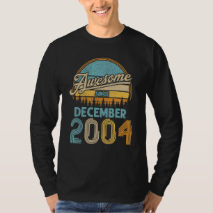 Camiseta 18 anos Aniversário fantástico desde dezembro de 2