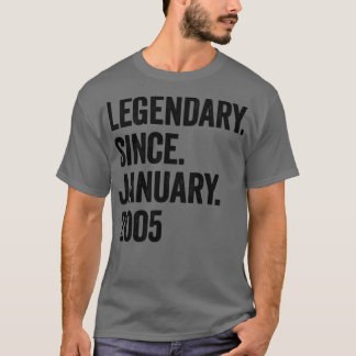 Camiseta 18 anos de idade desde Janeiro de 2005 18º anivers