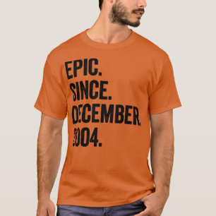 Camiseta 18 anos Dezembro de 2004 18º aniversário
