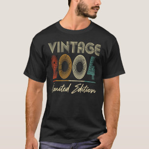 Camiseta 18 anos Vintage 2004 18º aniversário