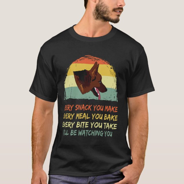 Camiseta 18 Cada Lanche Que Você Faz... Eu Estarei Observan (Frente)