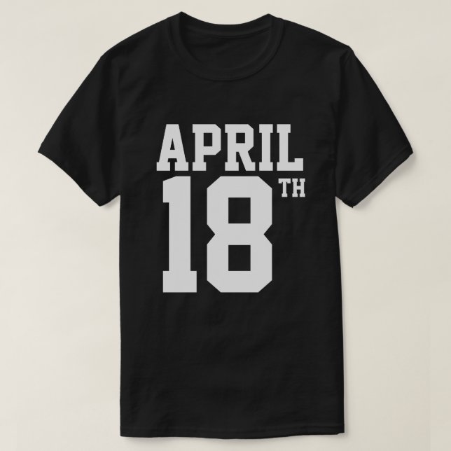CAMISETA 18 DE ABRIL T-SHIRT (Frente do Design)