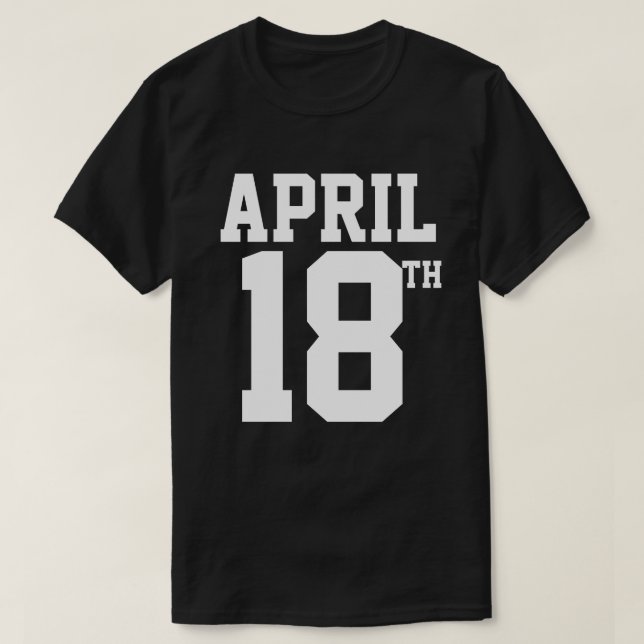 CAMISETA 18 DE ABRIL T-SHIRT (Frente do Design)