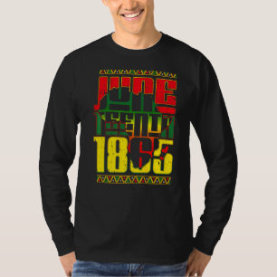 Camiseta 18 de junho de 1865 A Liberdade Americana Africana