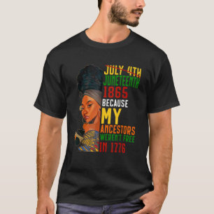 Camiseta 18 de junho de 1865 Ancestrais negros americanos F