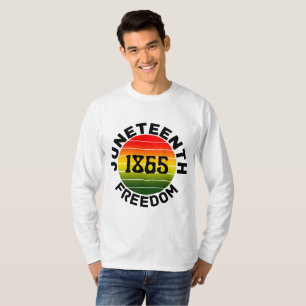 Camiseta 18 de junho de 1865 liberdade T-Shirt