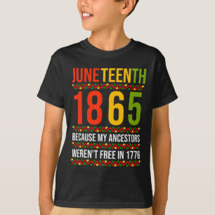 Camiseta 18 de junho de 1865 porque meus ancestrais não est