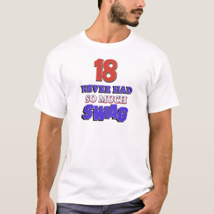 Camiseta 18 designs tanto nunca tidos dos ganhos