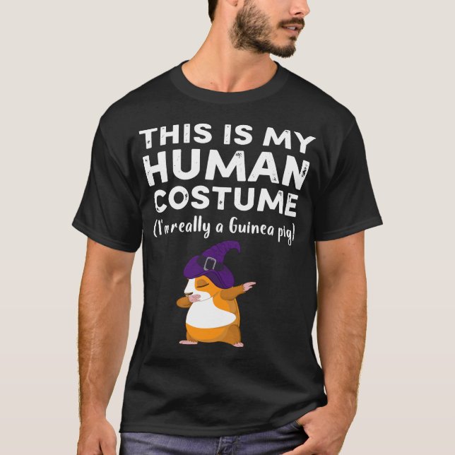Camiseta 18 Esta minha fantasia humana eu sou realmente Gui (Frente)