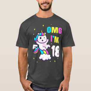 Camiseta 18 Geburtstag Geschenk Mdchen Einhorn