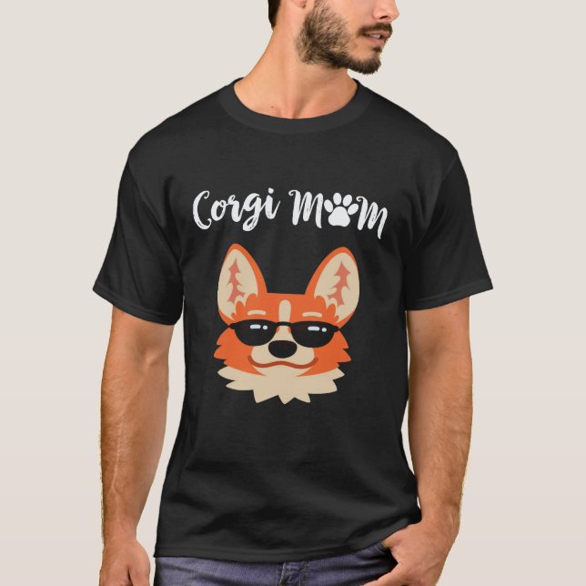 Camiseta 18 Mãe Corgi Corgi (Frente)