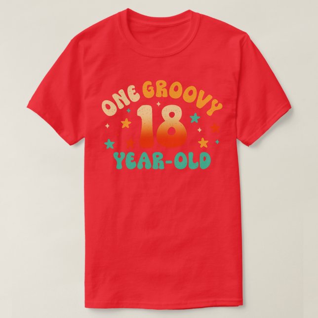 Camiseta 18.o aniversário (Frente do Design)